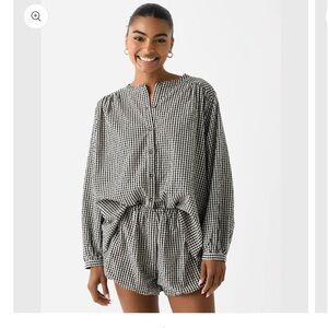 Posse Gingham Mira Oversized Shirt S